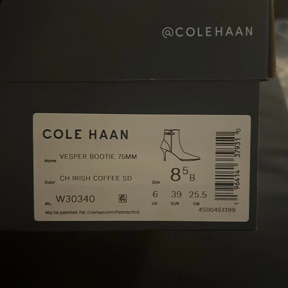 BNWT Cole Hann Vesper Booties